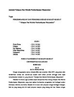 Makalah Tahapan Dan Metode Pemberdayaan Masyarakat [PDF]