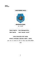 Makalah Tari Pendet [PDF]