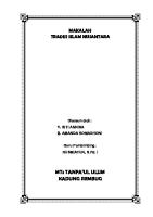 Makalah Tradisi Islam Nusantara [PDF]