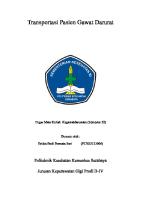 Makalah Transportasi Pasien Gawat Darurat [PDF]