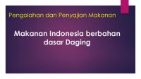 Makanan Indonesia Berbahan Dasar Daging [PDF]