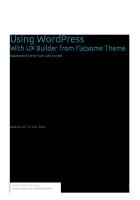 Manage WordPress Using Flatsome Theme [PDF]