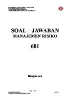 Manajemen Risiko (Soal - Jawaban)