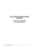 Manual AOAC Verified Methods Program [PDF]