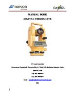 Manual Book Digital Theodolite