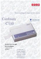 Manual Electrocardiografo Cardysuni-C110