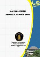 Manual Mutu Jurusan Teknik Sipil FT UB