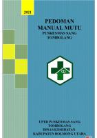 Manual Mutu PKM Sang Tombolang