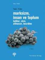 Marksizm, insan ve toplum : Balibar, Seve, Althusser, Bourdieu [2.basım ed.]
 9789944122122, 9944122122