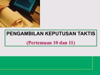 Materi 10+11 - Pengambilan Keputusan Taktis