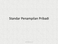 Materi 14 & 15 - Standar Penampilan Pribadi