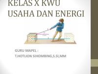 Materi Fisika Kelas X Kwu Usaha Dan Energi