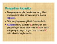 Materi Fisika Listrik 3 Kapasitansi [PDF]