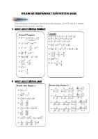 Materi Mat - Kls 9 - Bilangan Berpangkat Dan Bentuk Akar