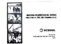 Materi Pembekalan Siswa UT School