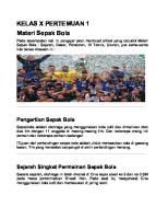 Materi Sepak Bola KELAS X