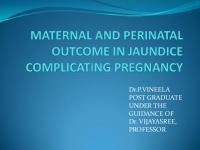 Maternal and Perinatal Outcome in Jaundice Complicating Pregnancy