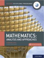 Mathematics Analysis and Approaches - SL PDF [PDF]