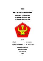 Matriks Perbandingan UU Lingkungan Hidup [PDF]