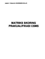 Matriks Skoring Prakualifikasi CSMS Rev 3