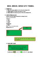 Mean, Median, Modus Data Tunggal