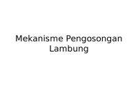 Mekanisme Pengosongan Lambung