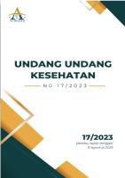 Memahami UU Nomor 17 Tahun 2023 Tentang KESEHATAN