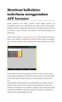 Membuat Kalkulator Menggunakan MIT App Inventor [PDF]