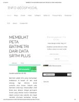 Membuat Peta Batimetri Dari Data SRTM Plus - Info-Geospasial