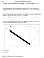 Menghitung Cadangan Hipotek, Stripping Ratio, PIT - Aphiin PDF [PDF]