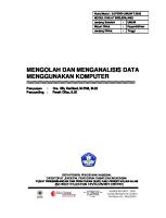 Mengolah Dan Menganalisis Data Menggunakan Komputer