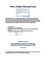 Menu Toolbar Pada Microsoft Excel