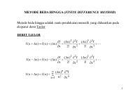 Metode Beda Hingga 1 [PDF]