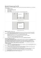 Metode Dewatering Cut Off