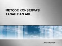 Metode Konservasi Tanah Dan Air