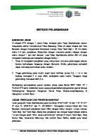 Metode Pelaksanaan Pengaman Pantai