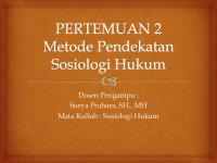 Metode Pendekatan Sosiologi Hukum [PDF]