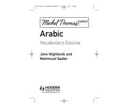 Michel Thomas Method: Arabic Vocabulary Course [PDF]