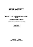 Microelectronic - Circuits - Sedra - Smith - 7th - SOLUTIONS - MANUAL PDF