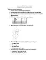 MID-TEST INTRODUCTION TO LINGUISTICS by Josua Prayoga AAA 117 037