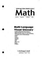 Middle School Math. English - Chinese