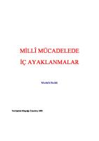 Milli Mücadelede İç Ayaklanmalar