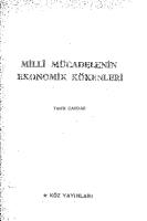 Milli Mücadelenin Ekonomik Kökenleri [PDF]