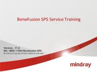 Mindray - Benefusion SP5 Service Training V1.0 en