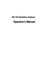 Mindray BS-120 Analyzer - User Manual