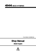 Mitsubishi Fuso 4M4 Series Diesel Engine Service Manual