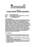 MM-Syllabus of Strategic Management-2021