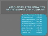 Model-Model Penilaian Aktiva Dan Penentuan Laba Alternatif