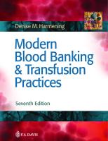 Modern Blood Banking & Transfusion Practices 7th Ed PDF