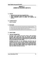 Modul 05 Akses Dan Manipulasi Data